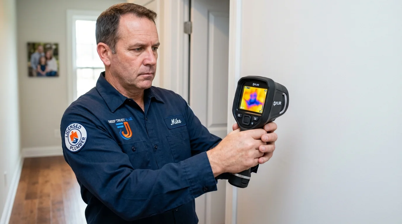 Thermal imaging leak detection by Johns Plumbing LLC in Delta
